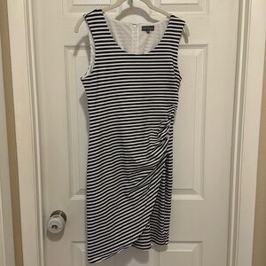 Market & Spruce Dress, Navy and White, Size M